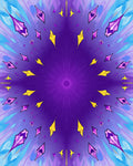 Vibrant Amethyst Prism Radiance Rug