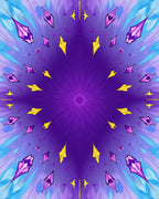 Vibrant Amethyst Prism Radiance Rug