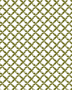 Sage Green Interlocking Leaf Lattice Rug