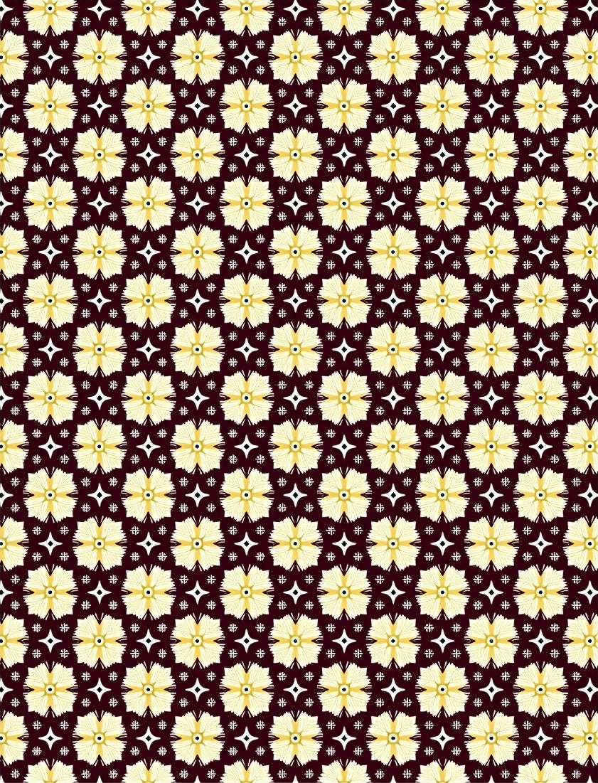 Golden Starburst Floral Medallion Rug