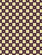 Golden Starburst Floral Medallion Rug
