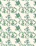 Verdant Green Vine Floral Arrangement Rug