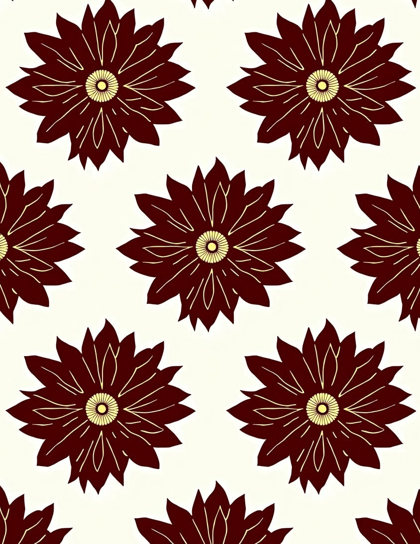 Deep Red Floral Blossom Radiance Rug