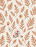 Terracotta Sprigs And Berries Rug