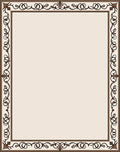 Ornate Scrollwork Cream Border Rug