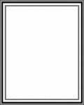 Modern Black Gray Triple Stripe Rug