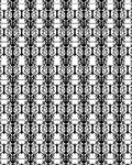 Black White Abstract Branch Repeat Rug