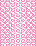 Pink Aqua Abstract Butterfly Medallion Rug