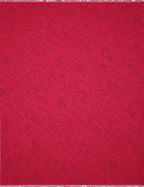 Crimson Red Abstract Rose Swirl Rug