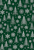 Winter Wonderland Tree Snowflakes Rug