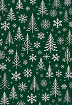 Winter Wonderland Tree Snowflakes Rug