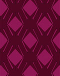 Dark Plum Geometric Diamond Repeat Rug