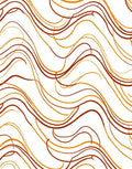 Warm Tones Wavy Lines Rug