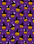 Spooky Halloween Jack-o-lantern Witch Hat Rug