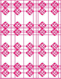 Pink Geometric Diamond lattice Rug