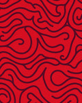 Crimson Swirls Organic Flow Rug