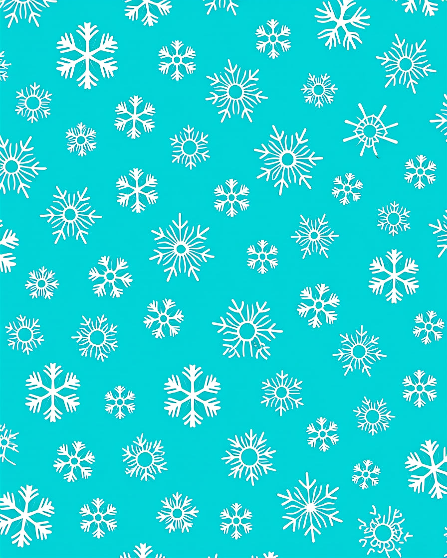Arctic White Snowflake Scatter Rug