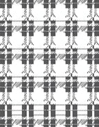 Monochrome Rustic Plaid Check Rug