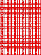 Classic Red White Gingham Plaid Rug