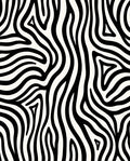 Black White Wavy Zebra Stripes Rug