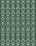 Emerald Art Deco Vertical Repeating Pattern Rug