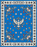 Royal Blue Phoenix Garden Floral Rug