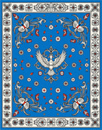 Royal Blue Phoenix Garden Floral Rug