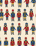 Red Blue Soldier Soldier Collage Rug