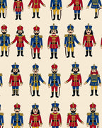 Red Blue Soldier Soldier Collage Rug