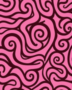 Vibrant Pink Swirl Abstract Rug
