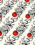 Whimsical Red Apple Garland Rug