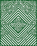 Emerald Green Abstract Geometric Stripes Rug