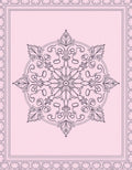 Pink Mandala Floral Art Rug