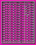 Hot Pink Geometric Abstract Repeating Rug