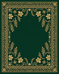 Emerald Green Floral Arabesque Rug