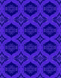 Deep Blue Violet Archway Symmetry Rug
