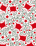 Whimsical Red Star Vine Whimsical Clusters Rug