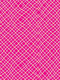 Bright Pink Grid Intertwined Lines Rug