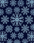 Light Blue Snowflake Cluster Background Rug