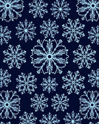 Light Blue Snowflake Cluster Background Rug