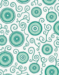 Teal Wood Grain Swirl Abstract Rug