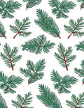 Forest Green Pine Needle Sprigs Rug