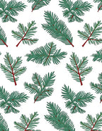 Forest Green Pine Needle Sprigs Rug