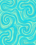 Aqua Swirls Aqua Abstract Swirls Rug