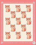 Playful Orange Tabby Cats Arrangement Rug