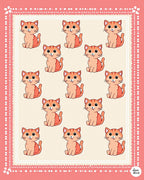 Playful Orange Tabby Cats Arrangement Rug