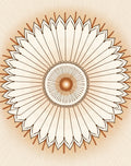 Radiant Sunburst Mandala Medallion Rug