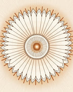 Radiant Sunburst Mandala Medallion Rug