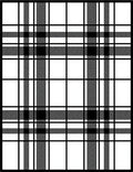 Classic Black White Plaid Checkered Rug