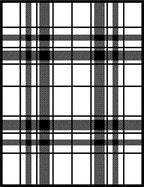 Classic Black White Plaid Checkered Rug